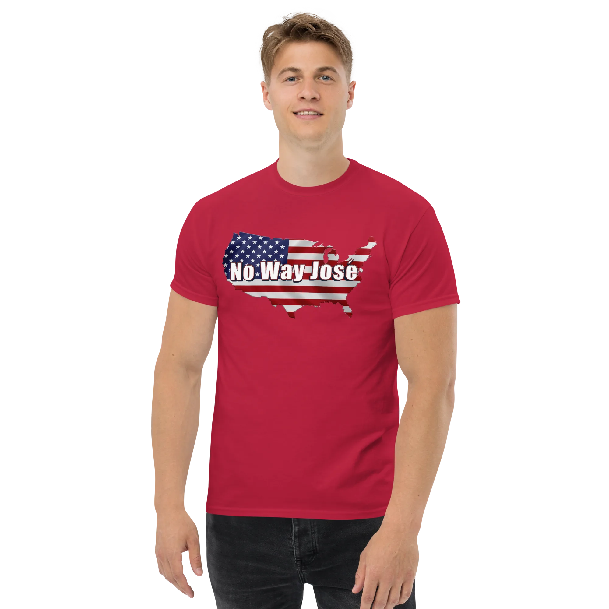 Signature No Way Jose T-shirt on Young Man.